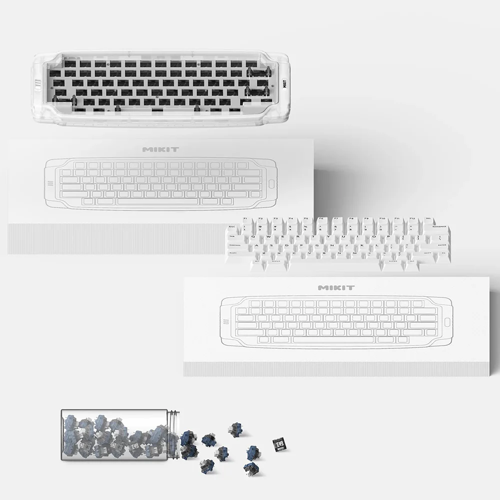 MIKIT MK72 DIY Wireless Mechanical Keyboard INNOCENCE - Image 11